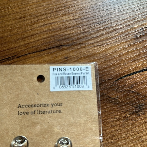 NWT Edgar Allan Poe pins - Picture 3 of 3